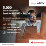 Bolsas Santander Skills | Excel For All 2023 3ª Edição – Fundação ...